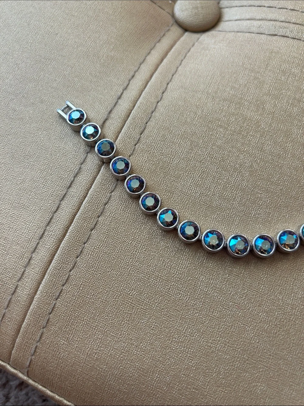 Touchstone Crystal by Swarovski Ice Bracelet- shimmery RETIRED PIECE